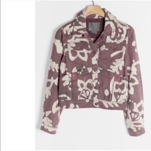 Light Washed out Plum Utility Jacket Anthropologie